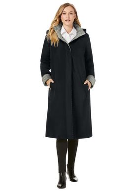 Jessica London Jessica London Contrast Hood Raincoat