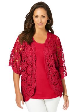 Jessica London Jessica London Crochet Cardigan