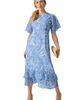 Jessica London Jessica London Double Flounce Georgette Maxi Dress - 1