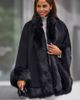 Jessica London Jessica London Faux Fur Trim Wool Cape - 2
