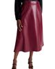 Jessica London Jessica London Faux Leather Midi Skirt - 1
