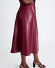 Jessica London Jessica London Faux Leather Midi Skirt - 4
