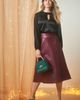 Jessica London Jessica London Faux Leather Midi Skirt - 5