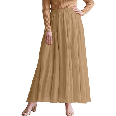 Jessica London Jessica London Flowing Crinkled Maxi Skirt