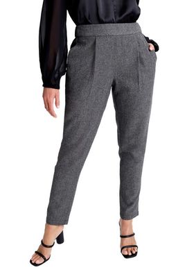 Jessica London Jessica London Herringbone Straight Leg Pant