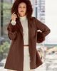 Jessica London Jessica London Hooded Faux Fur Trim Coat - 3