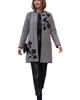 Jessica London Jessica London Jacquard Coatigan Sweater Jacket - 1