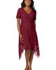 Jessica London Jessica London Lace Handkerchief Dress - 1