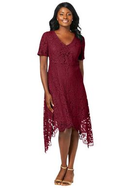 Jessica London Jessica London Lace Handkerchief Dress