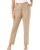Jessica London Jessica London Linen Pleat Front Pant - 1