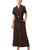 Jessica London Jessica London Linen Short Sleeve Maxi Dress - 1