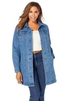 Jessica London Jessica London Long Denim Jacket