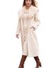 Jessica London Jessica London Long Wool Blend Coat With Faux Fur Collar - 1