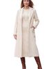 Jessica London Jessica London Long Wool Blend Coat With Faux Fur Collar - 5