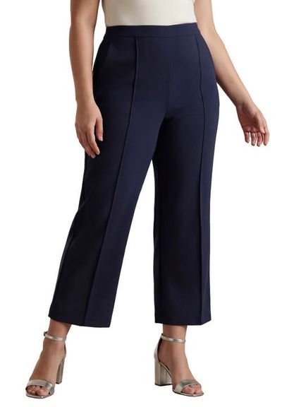 Jessica London Jessica London Perfectease Wide Leg Crop Pant