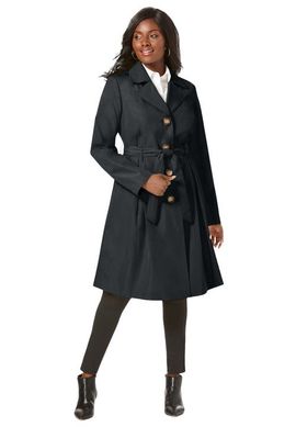 Jessica London Jessica London Pleated Trench Coat