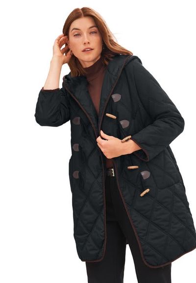Jessica London Jessica London Quilted Toggle Jacket