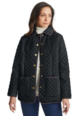 Jessica London Jessica London Snap-Front Quilted Coat