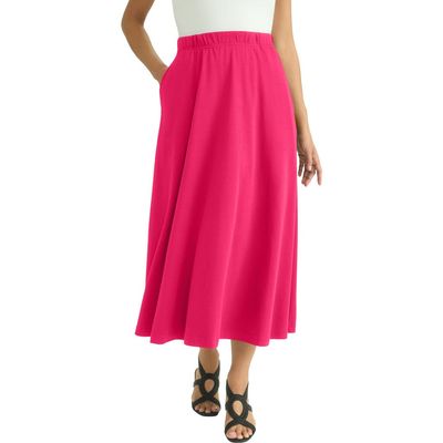 Jessica London Jessica London Soft Ease Cotton Knit Swing Skirt