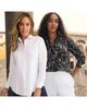 Jessica London Jessica London Stretch Cotton Poplin Button Down Shirt - 2