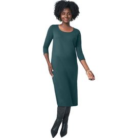 Jessica London Jessica London Stretch Cotton T Shirt Dress