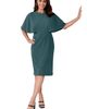 Jessica London Jessica London Stretch Crepe Cape Sheath Dress - 1