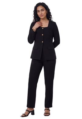 Jessica London Jessica London Stretch Crepe Square Neck Pantsuit (plus)