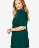 Jessica London Jessica London Stretch Knit Pleated Tunic - 4