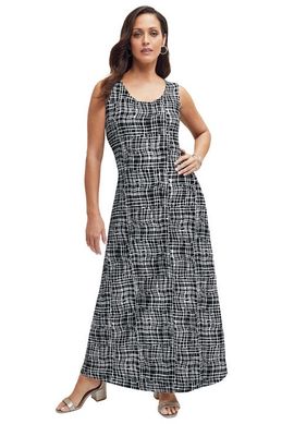 Jessica London Jessica London Stretch Knit Tank Maxi Dress