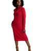 Jessica London Jessica London Textured Cowlneck Sweater Dress - 1