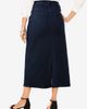 Jessica London Jessica London True Fit Stretch Denim Midi Skirt - 4