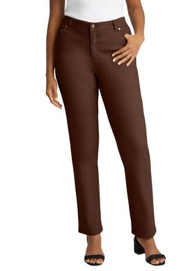 Jessica London Jessica London True Fit Stretch Denim Straight Leg Jean