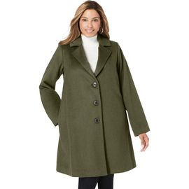 Jessica London Jessica London Wool Swing Coat
