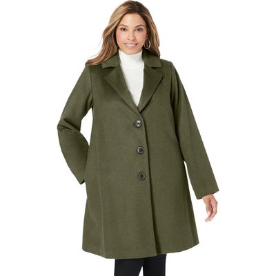 Jessica London Jessica London Wool Swing Coat