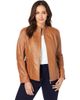 Jessica London Jessica London Zip Front Leather Jacket - 1