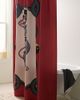 Jessica O. Jessica O. Peaceful Among Chaos Printed Shower Curtain in Red at Urban Outfitters - 1