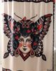 Jessica O. Jessica O. Peaceful Queen Of My Heart Printed Shower Curtain in Black at Urban Outfitters - 2