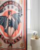 Jessica O. Jessica O. The Amazing Bat Lady Printed Shower Curtain in Black at Urban Outfitters - 1