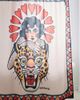Jessica O. Jessica O. Untamed Love Printed Shower Curtain in Orange at Urban Outfitters - 4