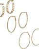 Jessica Simpson Jessica Simpson 3-Piece Hoop and Chain Hoop Earring Set - 1