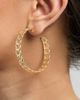 Jessica Simpson Jessica Simpson 3-Piece Hoop and Chain Hoop Earring Set - 3