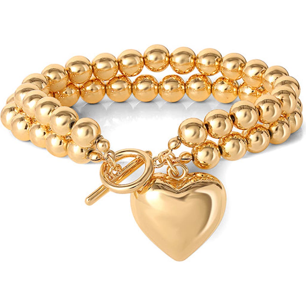 Jessica Simpson Jessica Simpson Bead Heart Bracelet