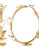 Jessica Simpson Jessica Simpson Butterfly Earrings for Women, White Enamel and Gold-Tone Butterfly Hoop Earrings - 1