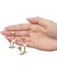 Jessica Simpson Jessica Simpson Butterfly Earrings for Women, White Enamel and Gold-Tone Butterfly Hoop Earrings - 3
