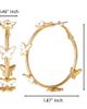 Jessica Simpson Jessica Simpson Butterfly Earrings for Women, White Enamel and Gold-Tone Butterfly Hoop Earrings - 4