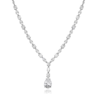 Jessica Simpson Jessica Simpson Crystal Drop Pendant Necklace