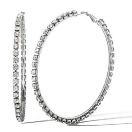 Jessica Simpson Jessica Simpson Crystal Lined Hoop Earrings