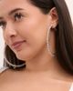 Jessica Simpson Jessica Simpson Crystal Lined Hoop Earrings - 4
