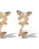 Jessica Simpson Jessica Simpson Gold-Tone Butterfly Earrings for Women, Drop Earings with 3  - 1