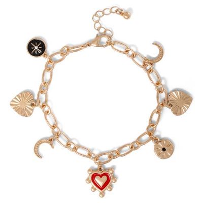 Jessica Simpson Jessica Simpson Gold-Tone Charm Bracelet 
